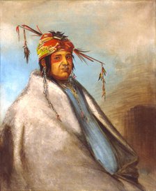Non-on-dá-gon, a Chief, 1830. Creator: George Catlin.