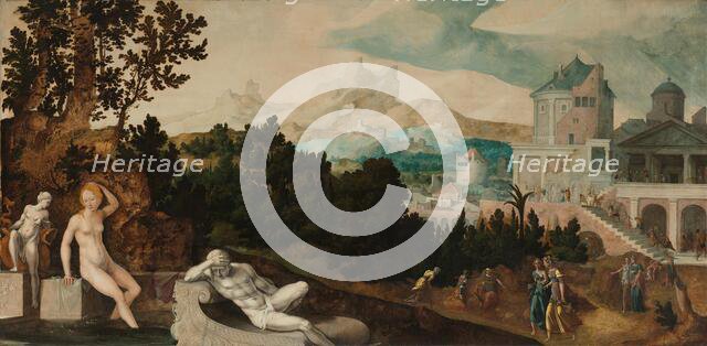 Landscape with Bathsheba, c.1540-c.1545. Creator: Jan van Scorel.