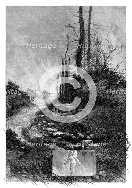 The Months: February, 1880. Creator: George Montbard.