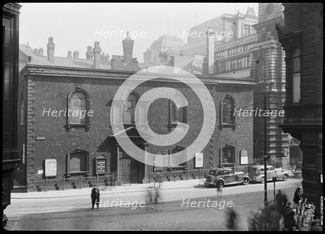 Unitarian Chapel, Cross Street, Manchester, 1940. Creator: George Bernard Wood.