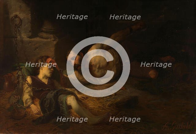 The Prisoner of Chillon, 1854. Creator: Andrea Gastaldi.