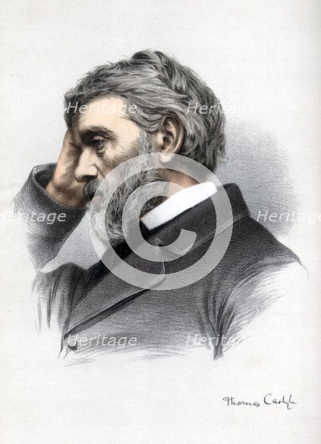 Thomas Carlyle, Scottish essayist, satirist, and historian, c1890.Artist: Cassell, Petter & Galpin