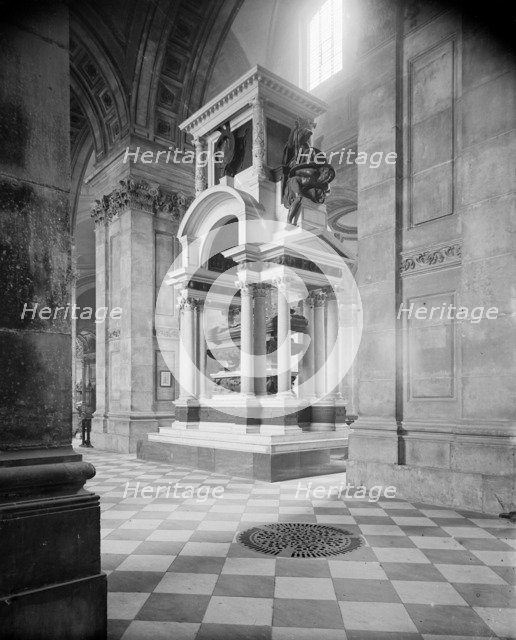 Wellington Monument, St Paul's Cathedral, City of London, c1870-c1900. Artist: York & Son.