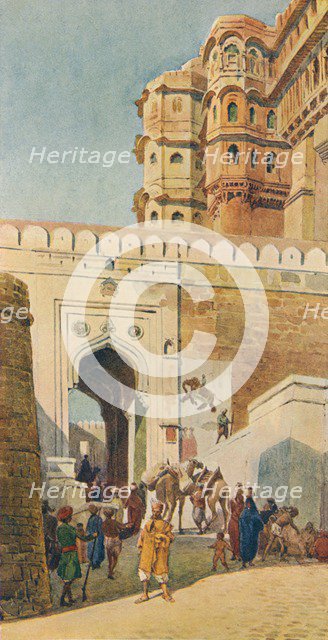 'The Ascent to the Palace, Jodhpur', c1880 (1905). Creator: Alexander Henry Hallam Murray.