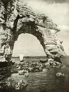 'A Sea-Worn Arch at Matsushima', 1910. Creator: Herbert Ponting.