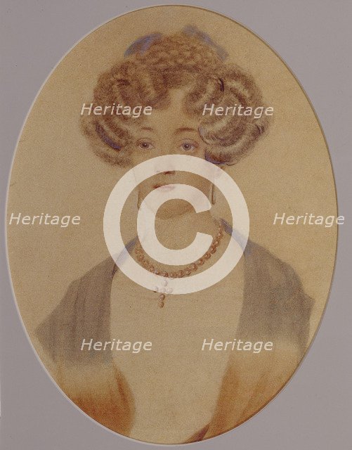 Portrait of Ekaterina Nikolayevna Goncharova (1809-1843), End of 1820s-Early 1830s. Artist: Anonymous  