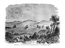 'Saratoga and Stillwater, Encampments of Burgoyne's Army', 1777, (1872). Artist: Unknown