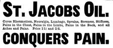 Advertisement for St. Jacobs Oil, 1895. Creator: Unknown.
