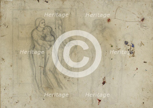 Studies for 'The Light of the World', 1851-1853. Artist: William Holman Hunt.