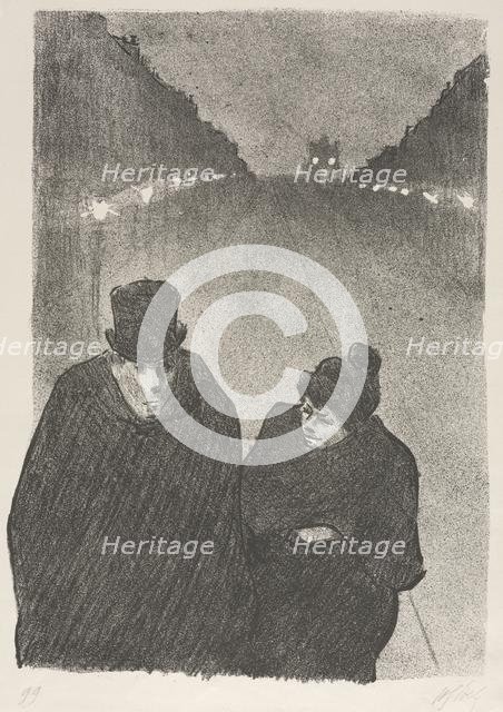 Ah, it's true, my poor old man, you would be the first to whom I would have made to miss his bus..., Creator: Henri Gabriel Ibels (French, 1867-1936).