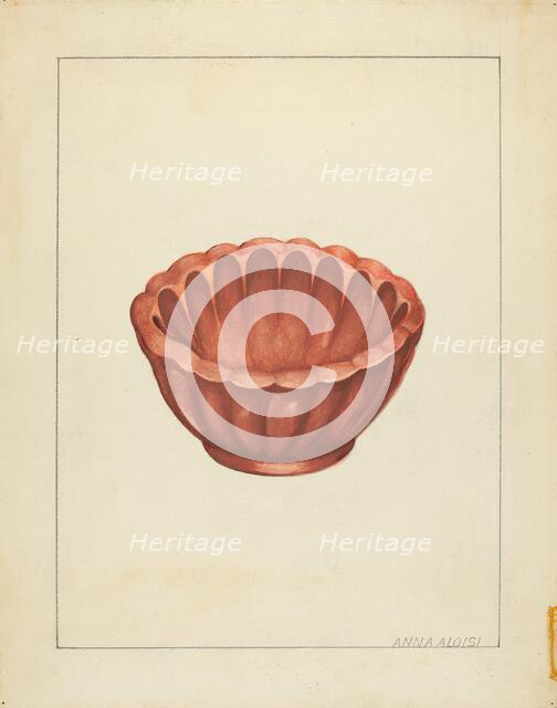 Jelly Mold, c. 1939. Creator: Anna Aloisi.
