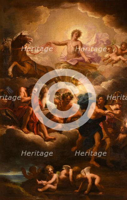 Apollo Driving the Chariot of the Sun, Between 1680 and 1690. Creator: Jouvenet, Jean (1644-1717).