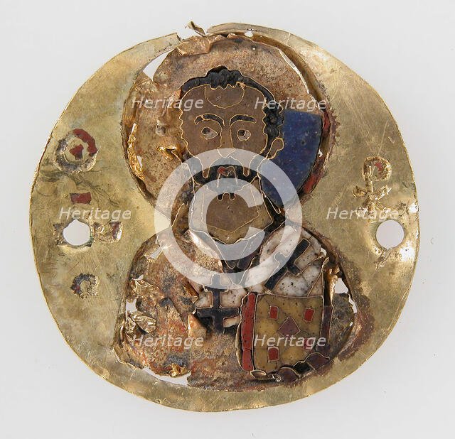 Medallion of St. John Chrysostom, Byzantine, 10th-11th century. Creator: Unknown.