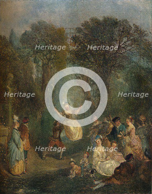'L'Escarpolette', c1710. Artist: Jean-Antoine Watteau.