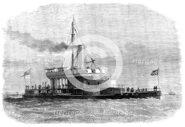 The new turret-ship Glatton, for harbour defence, 1871. Creator: Unknown.