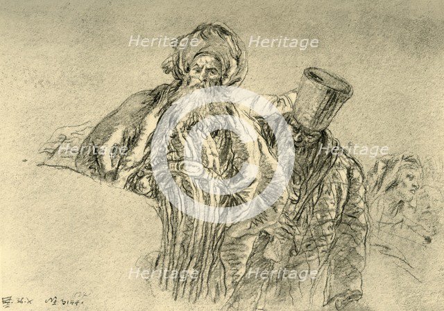 'Two Oriental Merchants', 1753, (1928).  Artists: Giovanni Battista Tiepolo, Giovanni Domenico Tiepolo.