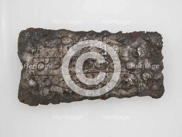 Belt Plate, Frankish or Burgundian, 7th century. Creator: Unknown.