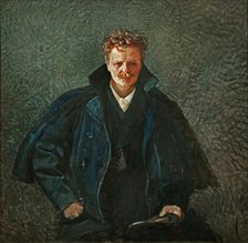 Portrait of August Strindberg, 1893. Creator: Krohg, Christian (1852-1925).