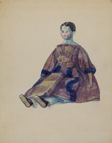 Doll, c. 1936. Creator: Mina Lowry.