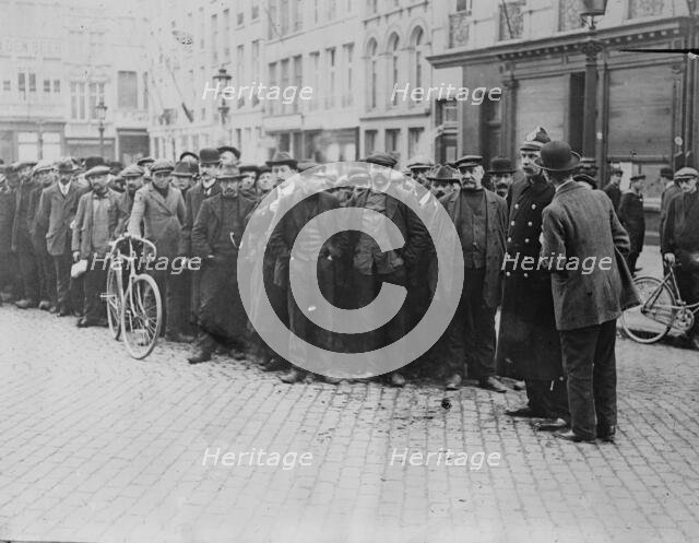 Refugees returned to Antwerp, 1914. Creator: Bain News Service.