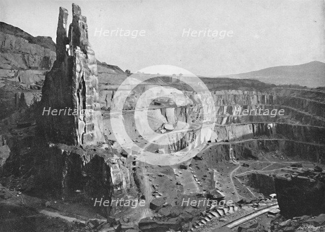 'Penrhyn Slate Quarries', c1896. Artist: John Wickens.