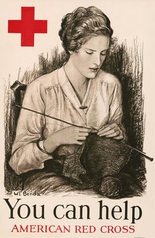 You can help - American Red Cross , 1918. Creator: Benda, Wladyslaw Theodor (1873-1948).