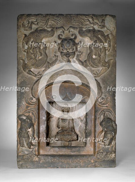 Section of a Buddhist Pagoda, Tang dynasty (A.D. 618-907), dated 724. Creator: Unknown.