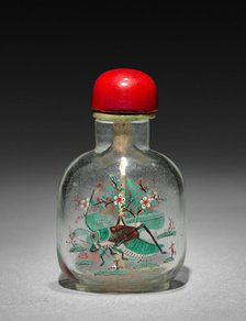 Snuff Bottle with Stopper, 19th Century. Creator: Unknown.