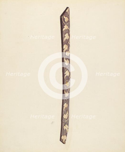 Ship's Carving, 1935/1942. Creator: Frances Matsubara.