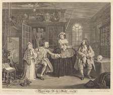 Marriage a la Mode: pl. 3, 1745. Creator: Bernard Baron.
