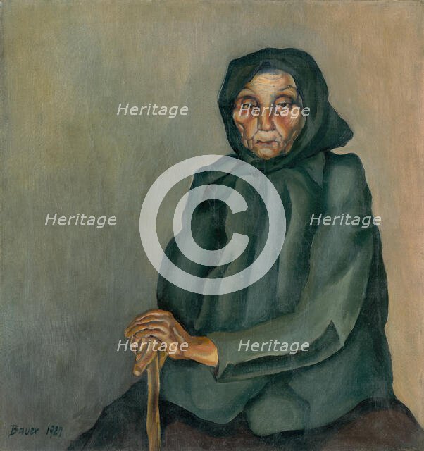 Old Age, 1927. Creator: Konstantin Bauer.