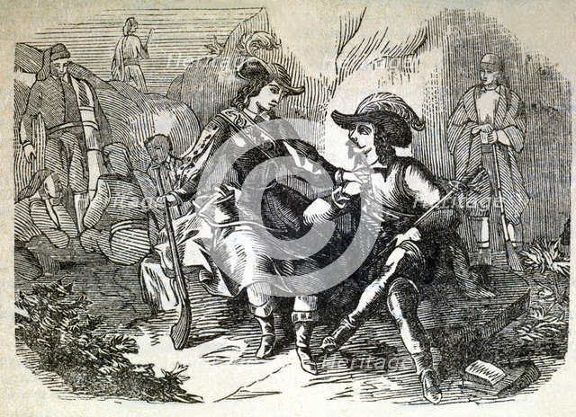 Joan Sala i Serrallonga (1594 - 1634), bandit and chief of a gang, detail of a nineteenth-century…