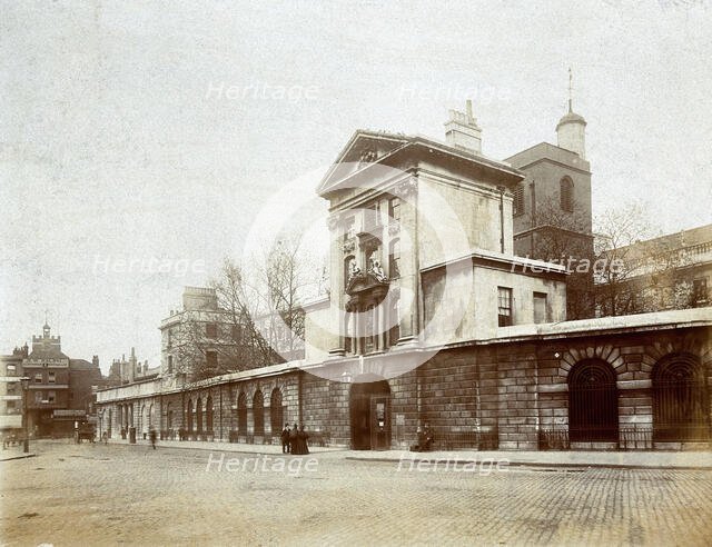 St Bartholomew's Hospital, London: Smithfield Gate, c1890. Creator: Unknown.