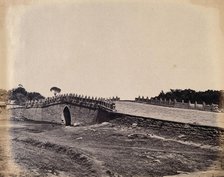 Near Beijing, China: a stone bridge (Palichiun Bridge ?): the site of a battle during the..., 1860. Creator: Felice Beato.