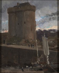 La Tour de Solidor at St. Severin, Normandy, ca. 1877. Creator: Carroll Beckwith.