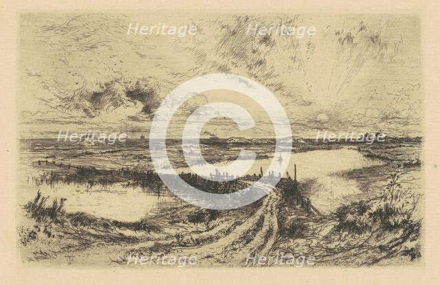 Sunrise?The Pond, Easthampton, Long Island, 1881. Creator: Thomas Moran.