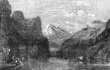 "The Bay of Uri, Lake of Lucerne" - painted by W.C. Smith - from the Exhibition of the..., 1854. Creator: Edmund Evans.