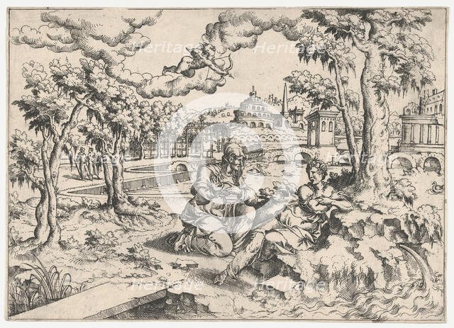 Vertumnus and Pomona, ca. 1550-55., ca. 1550-55. Creator: Anon.