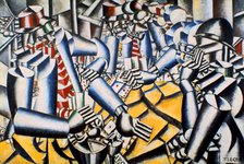 'Soldiers Playing at Cards', 1917.  Creator: Fernand Leger.