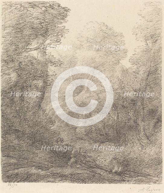 Landscape: Morning Mist (Paysage: Brumes du matin). Creator: Alphonse Legros.