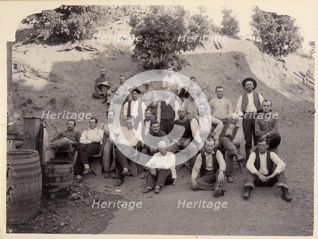 La Grange Mine Crew, California, 1900s. Creator: Anonymous.
