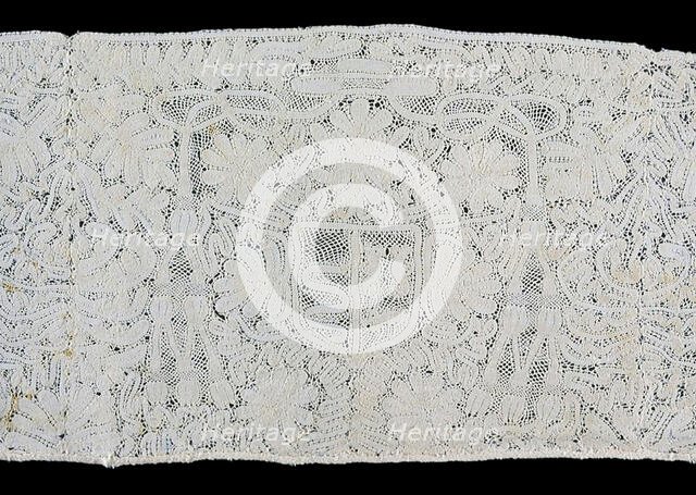 Insertion with Cardinal's Coat-of-Arms, Italy, 1675/1725. Creator: Unknown.