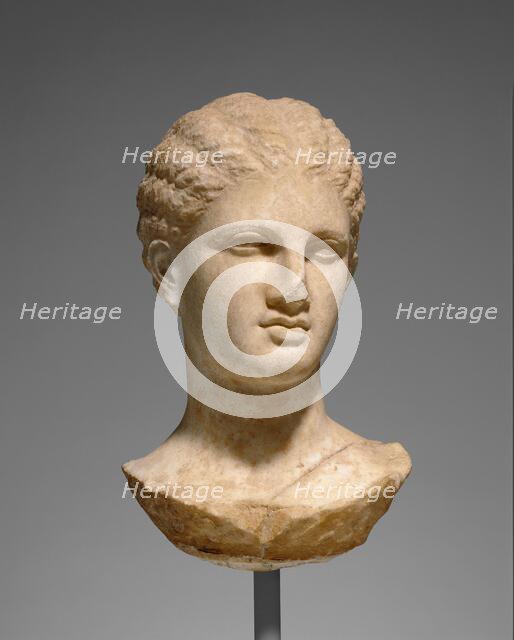 Head of a Young Woman from a Grave Naiskos, about 320 BC. Creator: Unknown.