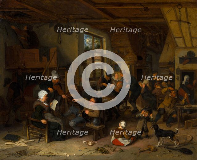 Peasant Inn. Creators: Cornelis Dusart, Adriaen van Ostade.