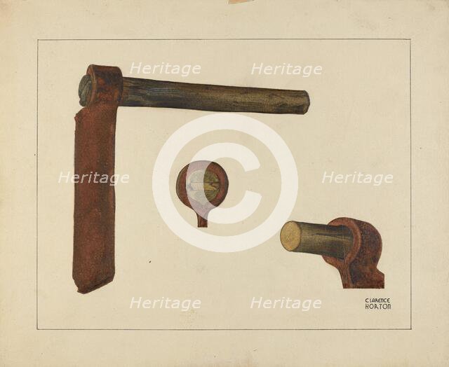 Zoar Shingle Axe, c. 1937. Creator: Clarence Horton.