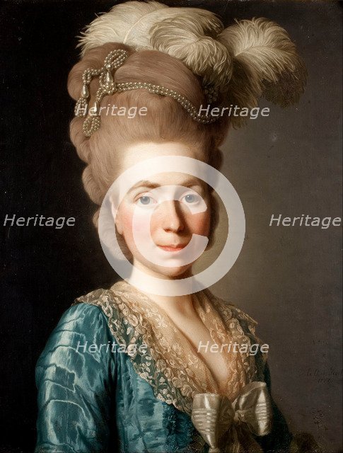 Portrait of Princess Natalya Petrovna Galitzine (1741-1837), 1777. Artist: Roslin, Alexander (1718-1793)