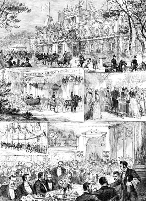 The Prince of Wales at Bournemouth, 1890. Creator: P Naumann.