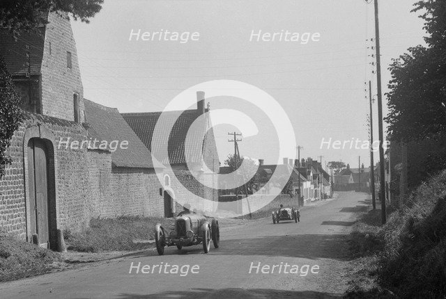 Salmson competing at the Boulogne Motor Week, Baincthun, France, 1928. Artist: Bill Brunell.