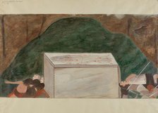 Station of the Cross No. 14: "Jesus is Laid in His Tomb", c. 1936. Creator: William Herbert.