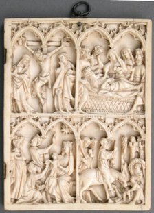 Right Wing of a Diptych, French, 14th century. Creator: Unknown.